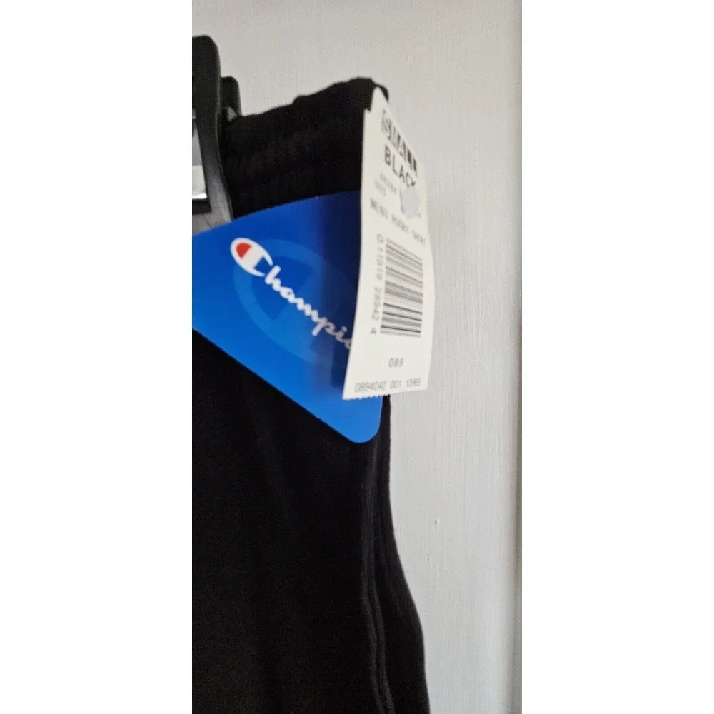 NWT champion‎ Authentic black s Cotton polyester blend Men Rugby shorts Small